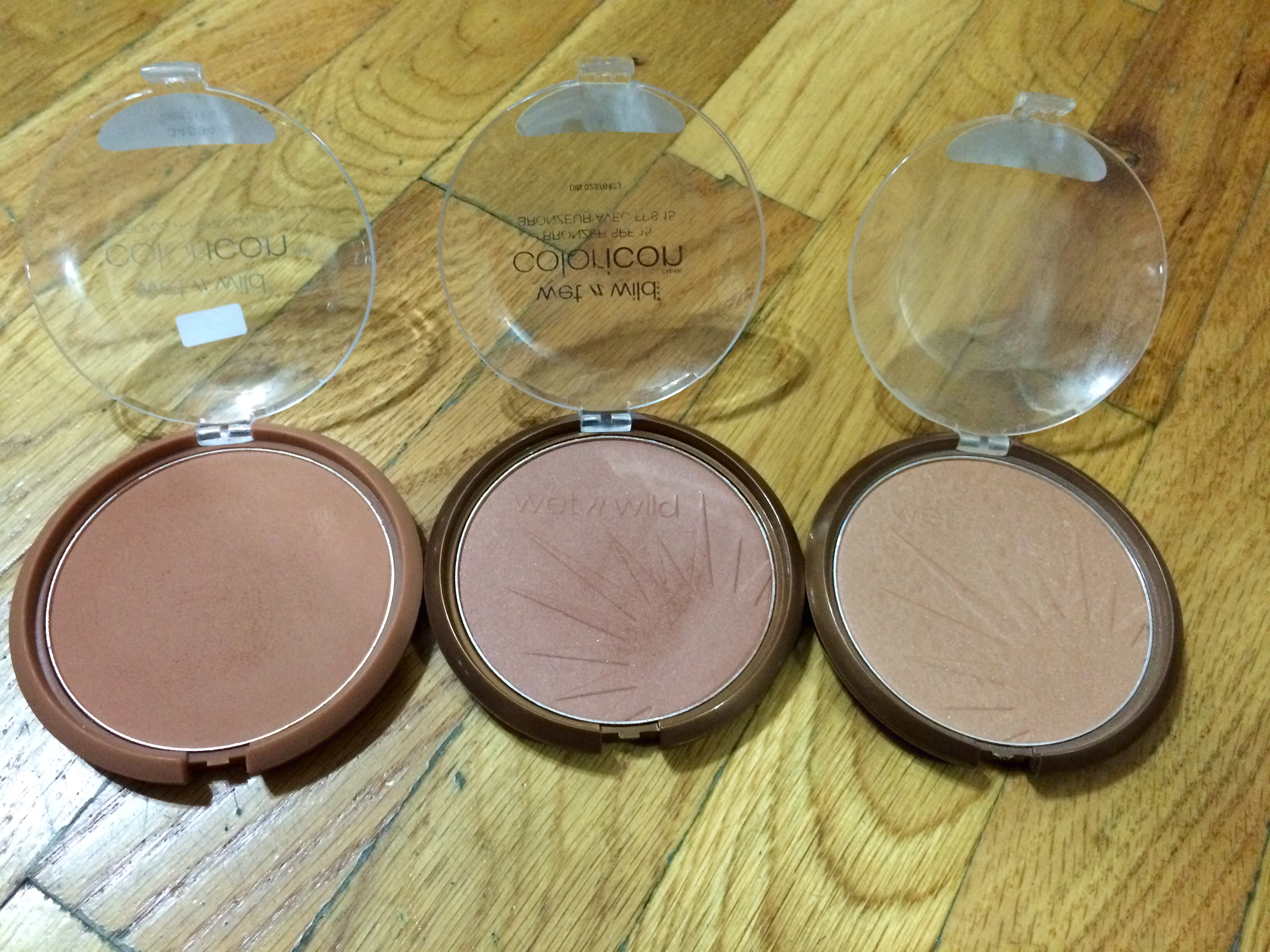 Here are the actual bronzer shades. 